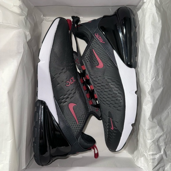 Men’s Nike Air Max 270 Anthracite Team Red - Picture 2 of 4